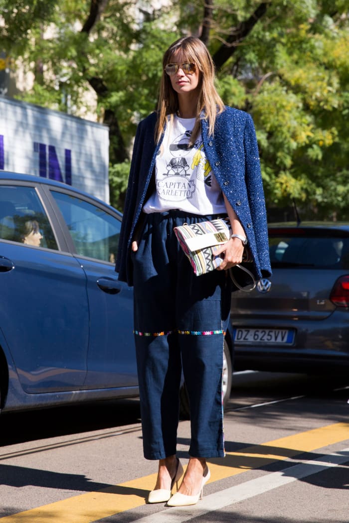 Dresses Over Shirts Are Trending On the Streets of Milan - Fashionista