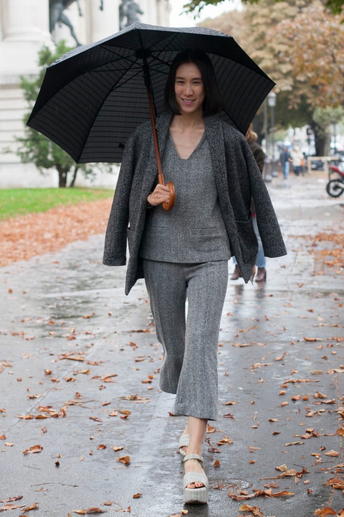 Paris Fashion Week Street Style Day 7: Suits With a Twist - Fashionista
