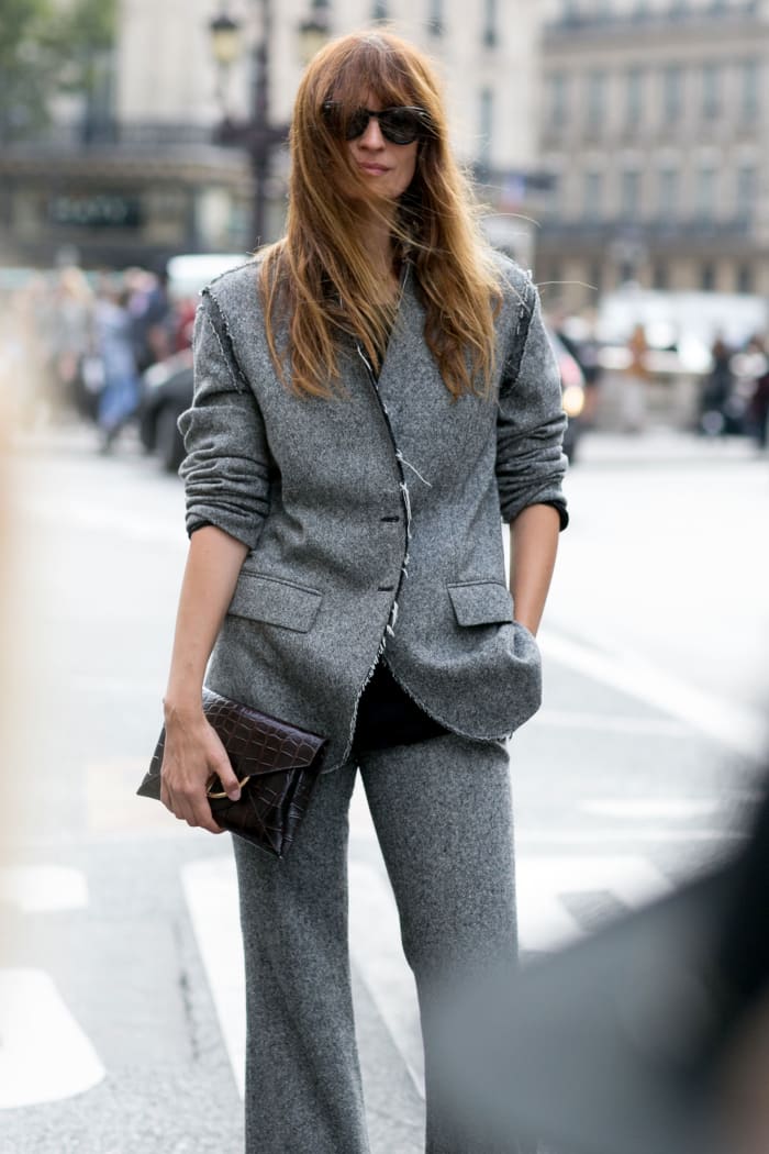 Paris Fashion Week Street Style Day 7: Suits With a Twist - Fashionista