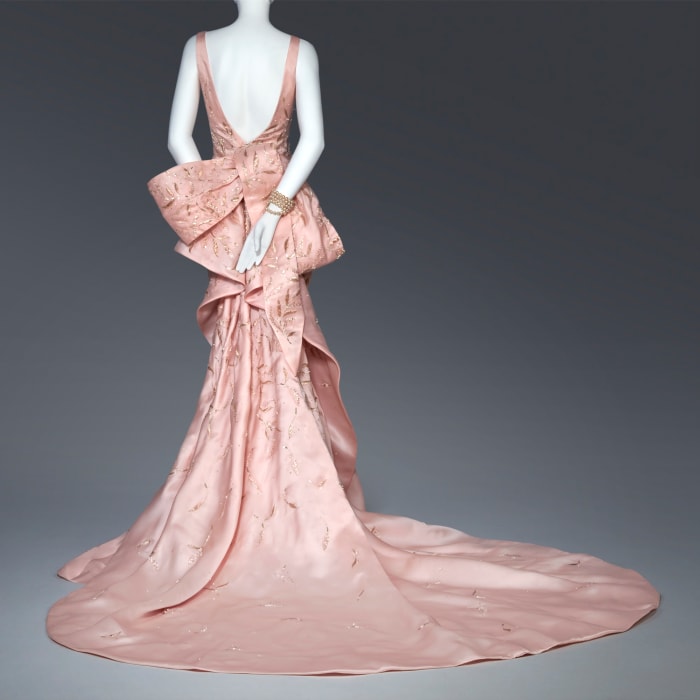 Taylor Swift's Met Ball dress, designed by Oscar de la Renta and on display at SCAD Fash. Photo: SCAD