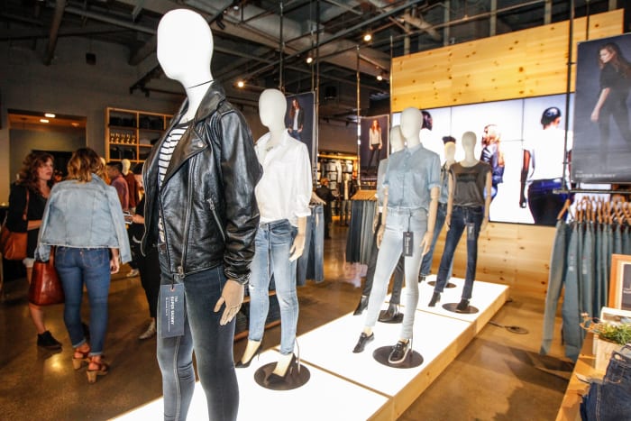 Guests shop at a Levi's store in San Francisco in July. Photo: Kimberly White/Getty Images for Levi's