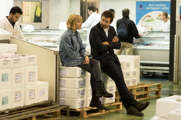 Sienna Miller as Helene, who looks very Sienna Miller, and Bradley Cooper as Adam Jones in 'Burnt.' Photo: Weinstein Company
