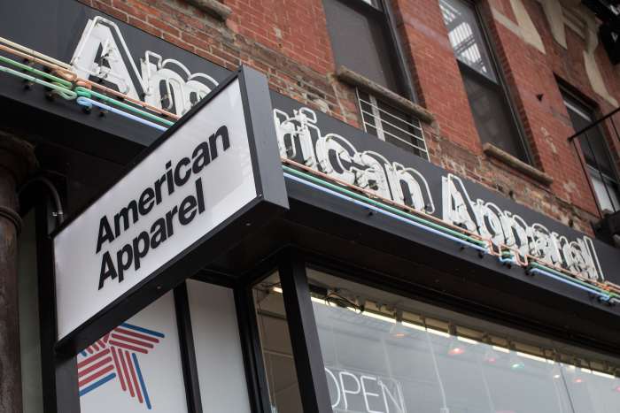 An American Apparel store in New York City. Photo: Andrew Burton/Getty Images