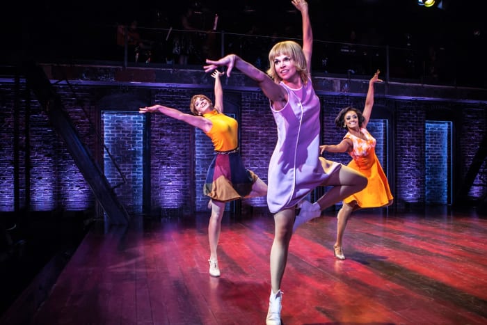 Sutton Foster (middle) in 'Sweet Charity.' The costumes by Clint Ramos were inspired by a 'grittier, more real agenda' for the revival. Photo: Monique Carboni