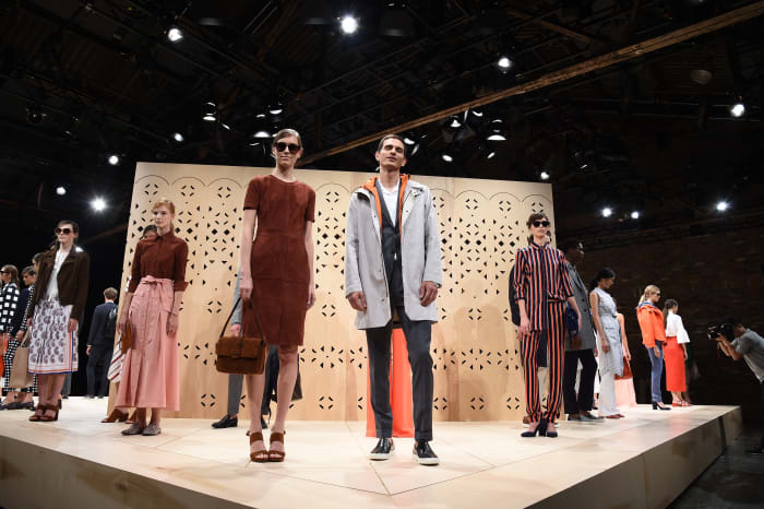 Banana Republic's spring 2017 New York Fashion Week presentation. Photo: Ilya S. Savenok/Getty Images