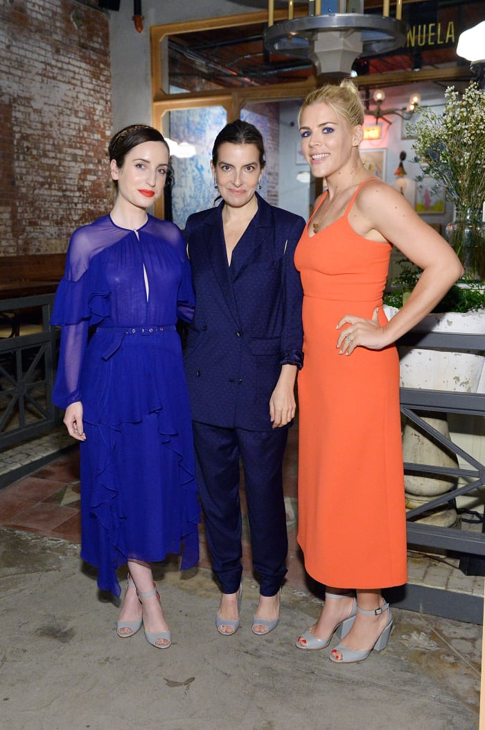 Zoe Lister-Jones, Rachel Comey and Busy Phillips at Rachel Comey's LA dinner presentation. Photo: Stefanie Keenan/Getty Images
