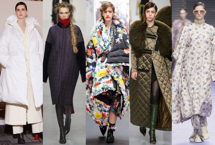 (L-R): MM6 Martin Margiela, Antonio Berardi, Preen by Thornton Bregazzi, David Koma, and Mulberry. Photos: Imaxtree