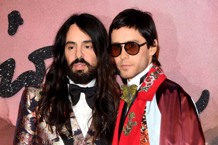Alessandro Michele and actor Jared Leto at The Fashion Awards 2016 in London, United Kingdom. Photo: Stuart C. Wilson/Getty Images