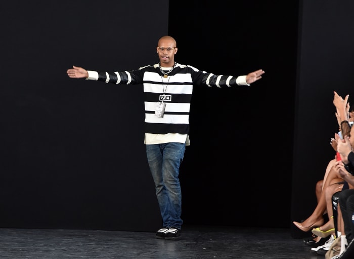 Shayne Oliver at Hood By Air's Spring 2015 show during New York Fashion Week. Photo: Slaven Vlasic/Getty Images