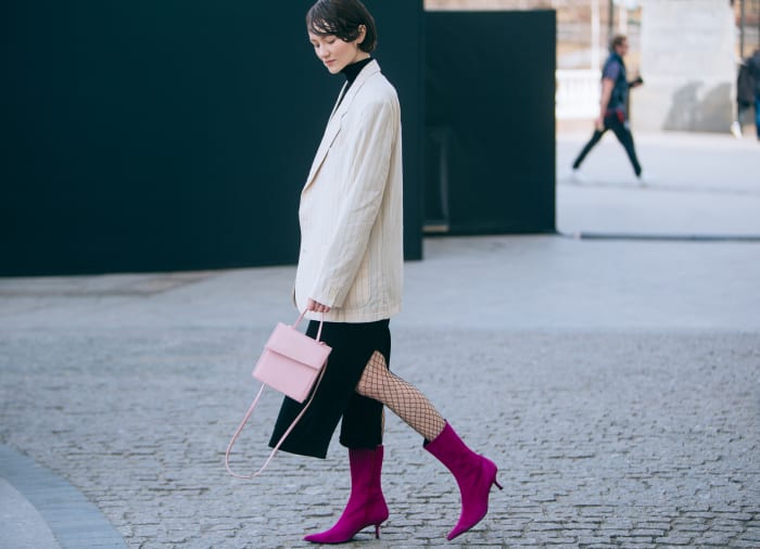 On the street in Moscow at Mercedes-Benz Fashion Week Russia. Photo: Mercedes-Benz Fashion Week Russia