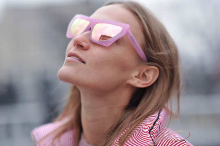 On the street in Moscow at Mercedes-Benz Fashion Week Russia. Photo: Mercedes-Benz Fashion Week Russia