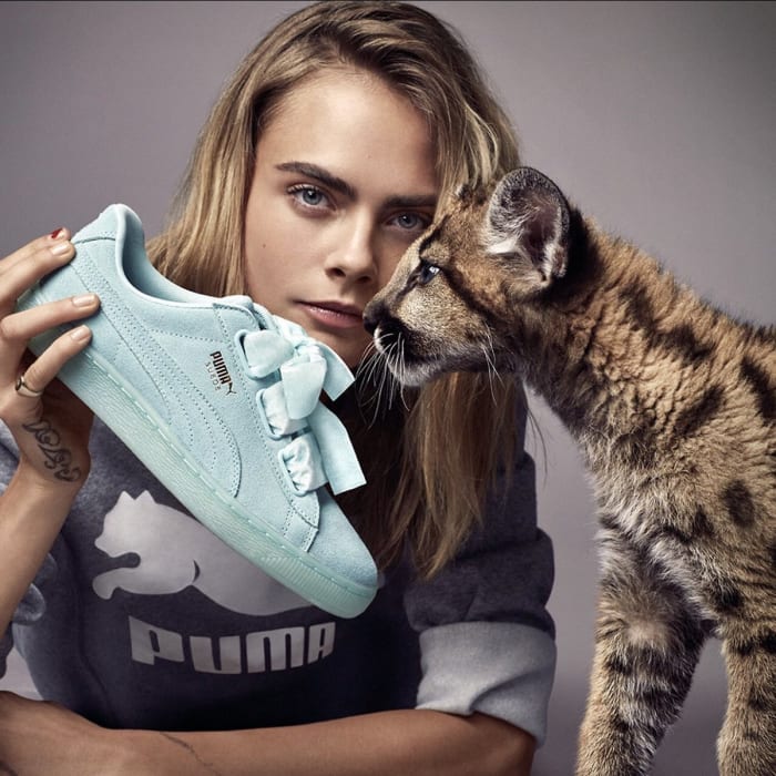Cara Delevingne Poses With Wild Cats (Again) for Puma's Spring 2017 ...