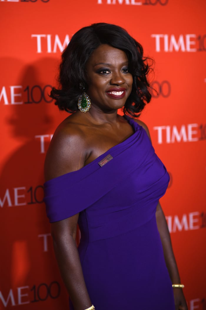 Viola Davis in Armani Privé at the 2017 'TIME' 100 Gala in New York City on Tuesday. Photo: Dimitrios Kambouris/Getty Images