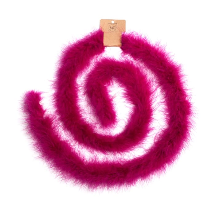 Maribou feather boa, $13.98, available at M&J Trimmings