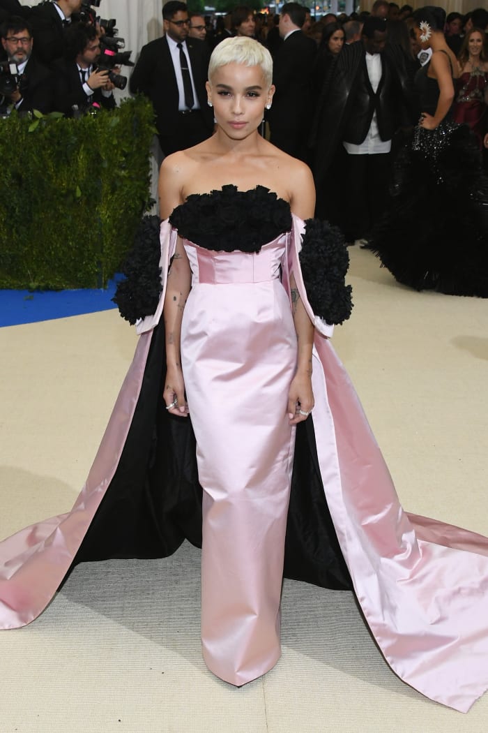 Zoe Kravitz in Oscar de la Renta at the 2017 Met Gala. Photo: Dia Dipasupil/Getty Images For Entertainment Weekly