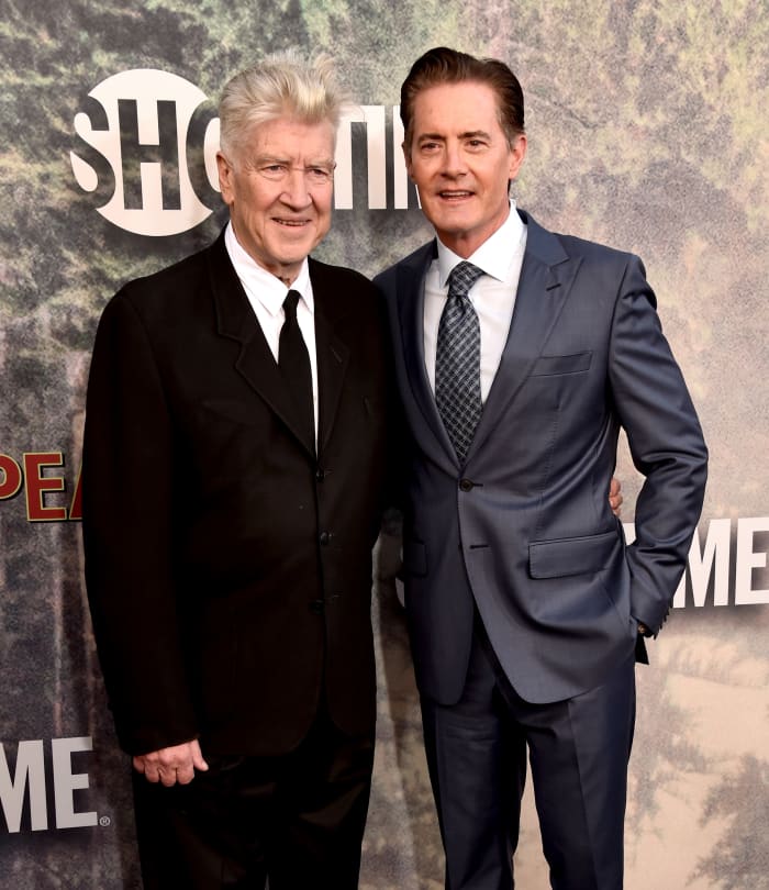 David Lynch and Kyle MacLachlan at the "Twin Peaks" premiere May 19. Photo: Alberto E. Rodriguez/Getty Images