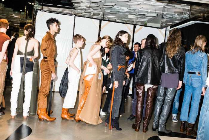 Models backstage at Vetements's Spring 2017 show. Photo: @vetements_official/Instagram