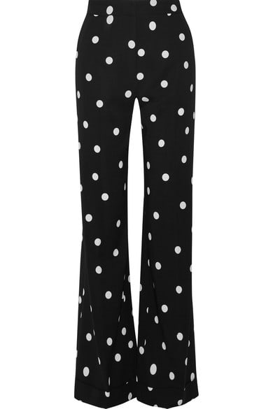 Monse polkta-dot silk-blend crepe wide-leg pants, $1390, available at Net-a-Porter.