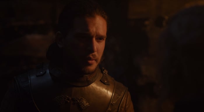"She has a good heart" is the Jon Snow equivalent of Harry Potter's "she has nice skin." Screenshot: HBO