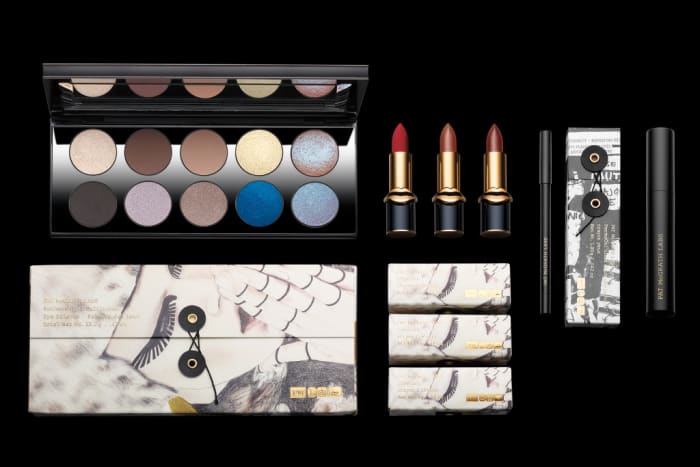 The Pat McGrath Labs Mothership I Subliminal Eye Palette, MatteTrance Lipsticks, PermaGel Ultra Glide Eye Pencil and Dark Star Mascara. Photo: Courtesy of Pat McGrath Labs