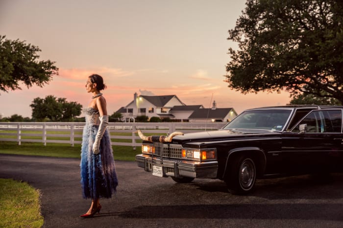 A photograph of Kate, 32, from Dallas, Texas taken on "The Cut"'s 43-day fashion shoot. Photo: Holly Andres/"The Cut"