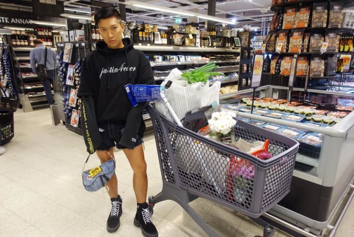 Bryanboy at the grocery store. Photo: @bryanboy/Instagram