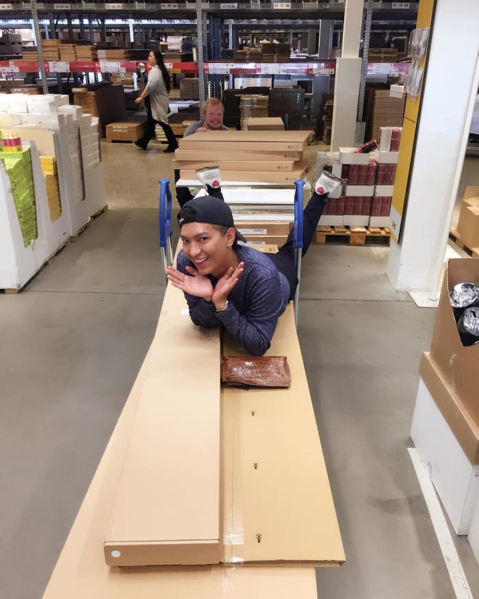 A non-sponsored post of Bryanboy at Ikea. Photo: @bryanboy/Instagram