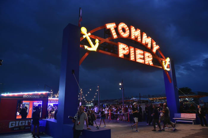 A view of Tommy Hilfiger's Fall 2016 "see now, buy now" show at Pier 16 during New York Fashion Week. Photo: Mike Coppola/Getty Images for Tommy Hilfiger