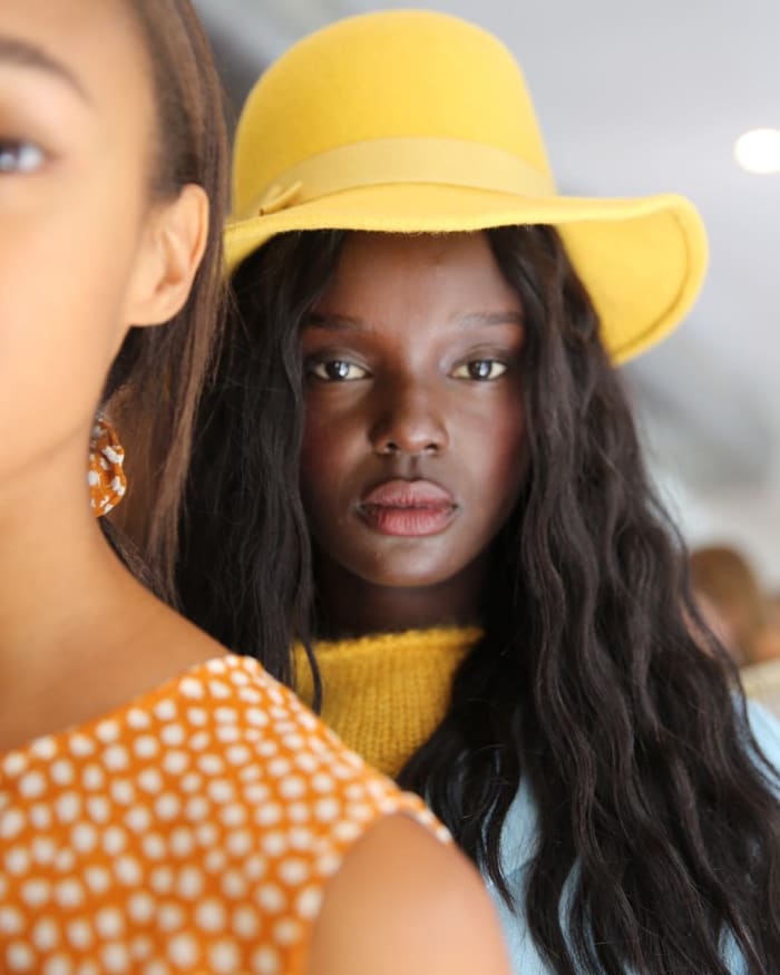 The makeup look at Mansur Gavriel. Photo: @mansurgavriel/Instagram