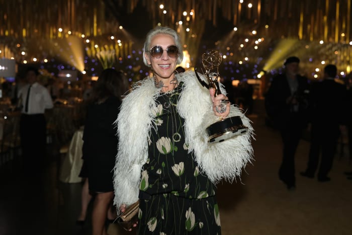 'Game of Thrones' and 'The Crown' costume designer Michele Clapton at the 2017 Creative Arts Emmy Awards. Photo: Neilson Barnard/Getty Images