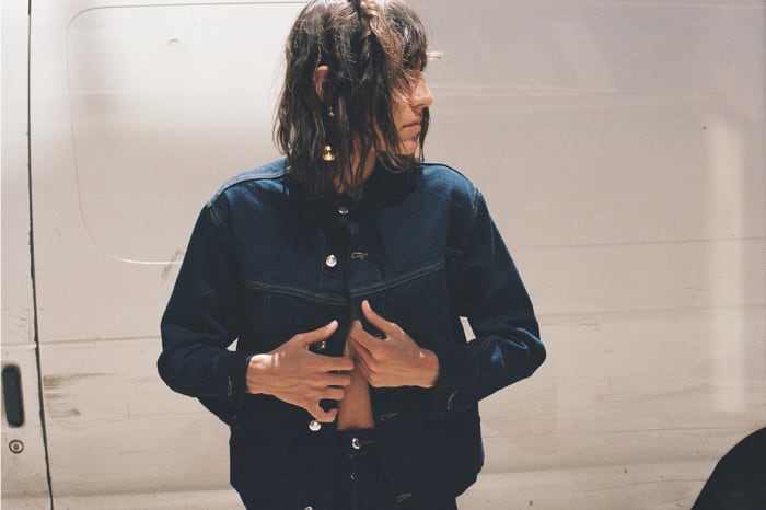Eckhaus Latta El Denim Jacket, now $280, available at Maryam Nassir Zadeh.