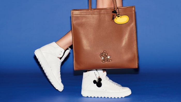 So cute, right? Mickey Skinny Tote in Glovetanned Leather, $595, available at Coach. Photo: Courtesy of Disney