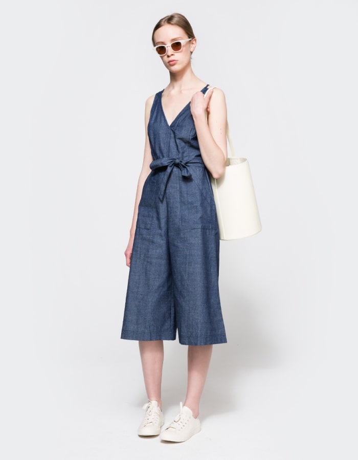 Easy, breezy, beautiful. Farrow Deep V Jumpsuit, $42.99, available at Need Supply Co.