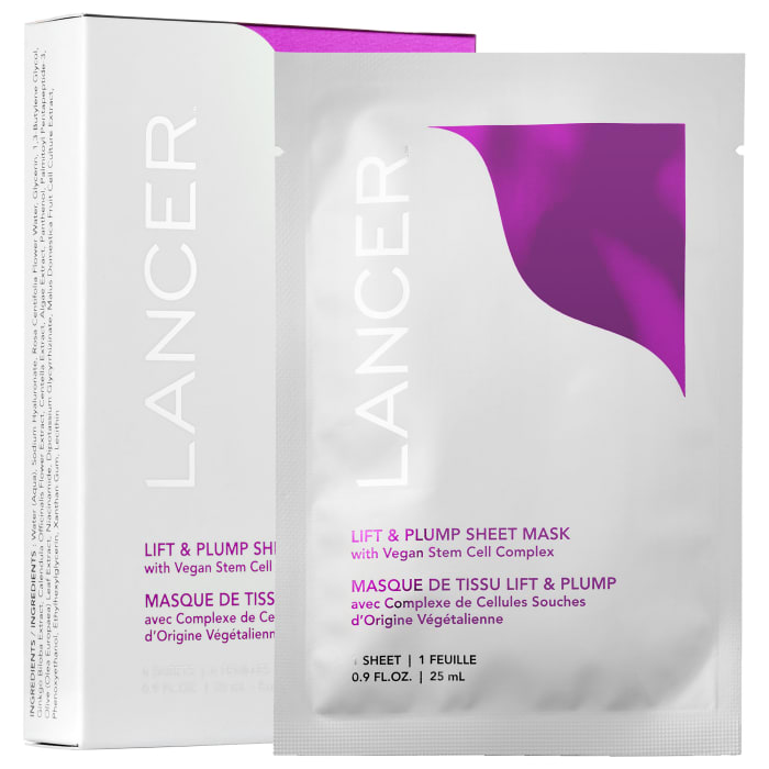Lancer Lift & Plump Sheet Mask, $120 for four, available at Sephora. Photo: Courtesy of Lancer