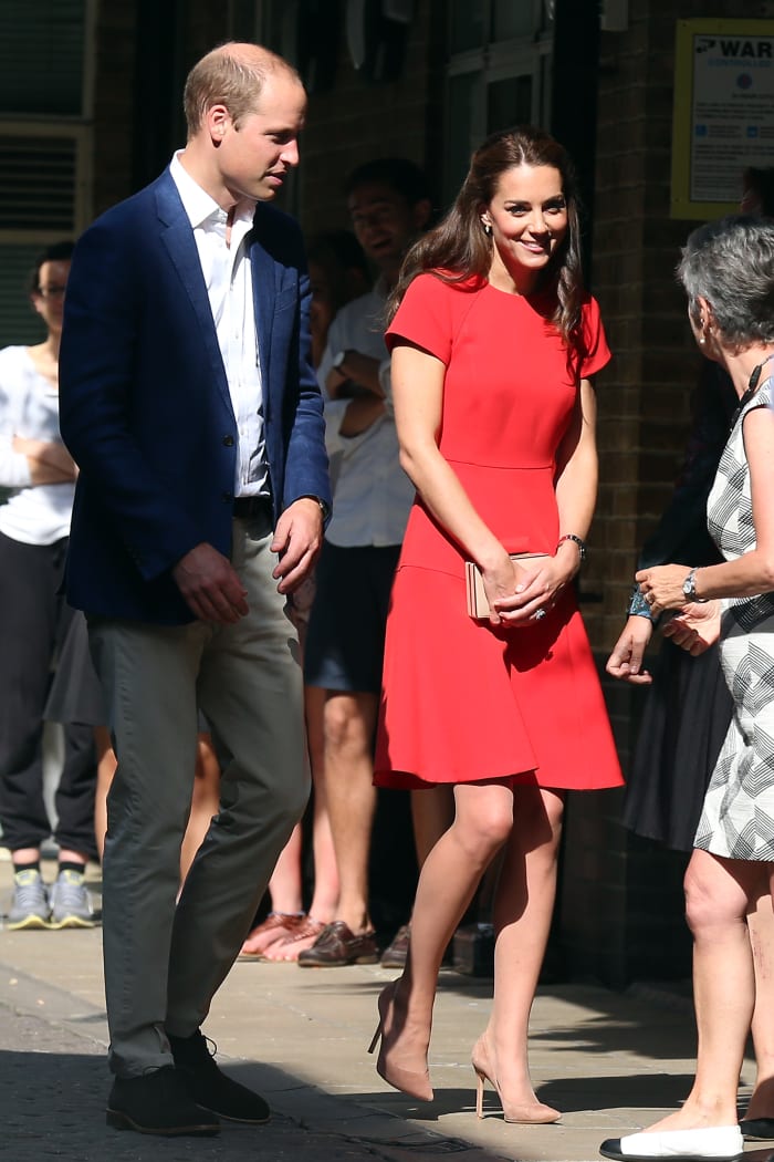 Kate Middleton visiting the YoungMinds Mental Health Charity Helpline in London. Photo: Neil Mockford/GC Images