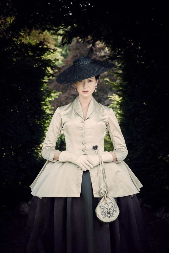 "Every single episode has costumes that I am crazy about — that were designed to be absolute showstoppers in the 18th century Parisian court and 1960s America," says Dresbach. Photo: © 2016 Starz Entertainment, LLC copyright: © 2016 Sony Pictures Television Inc. All rights reserved.