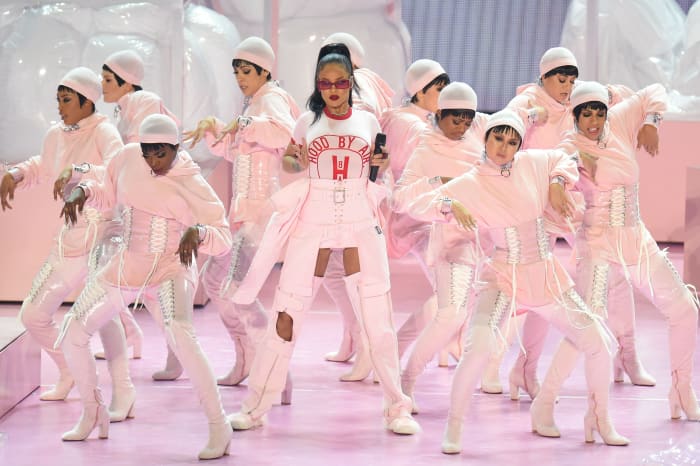 Rihanna's opening performance at the 2016 MTV Video Music Awards. Photo: Michael Loccisano/Getty Images