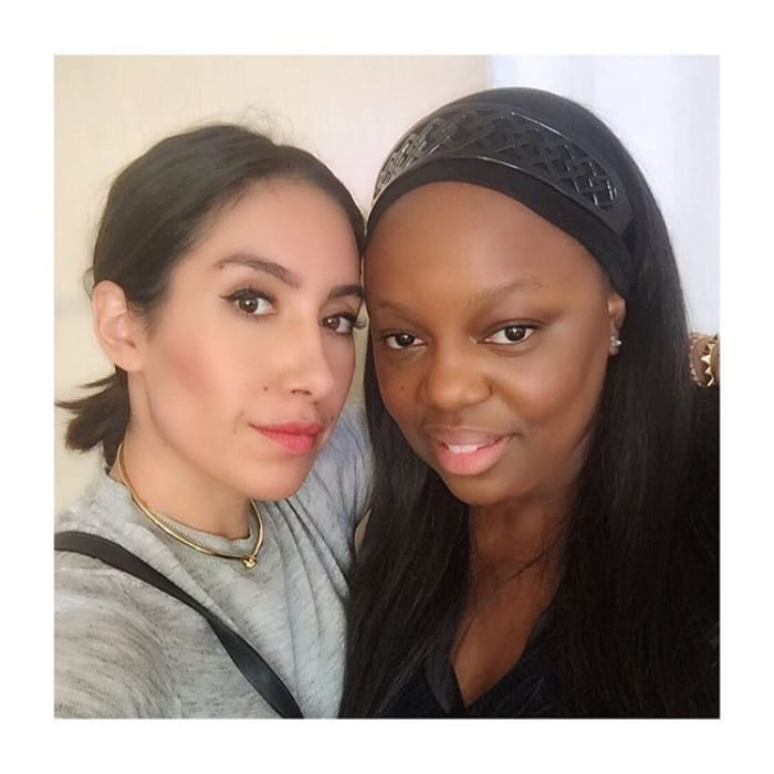Hairstylist Jen Atkin with makeup artist Pat McGrath. Photo: Jen Atkin/Instagram