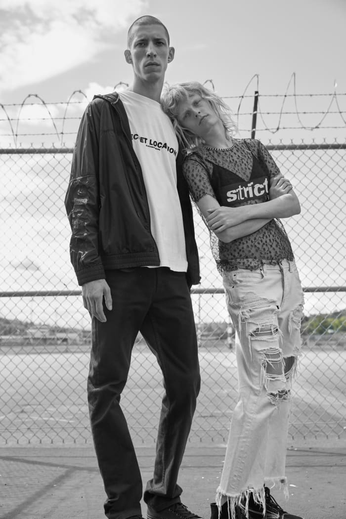 Couple Goals: John Swiatek and Hanne Gaby Odiele for Alexander Wang's Nordstrom Pop-In shop. Photo: Nordstrom