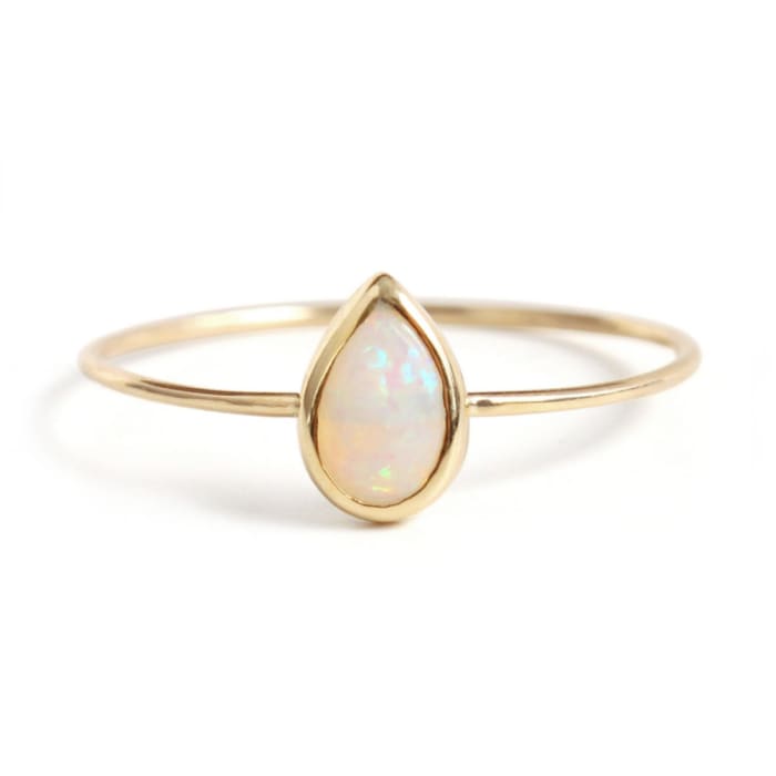 Catbird opal teardrop ring, $198, available at Catbird.