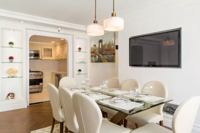 Dinner and movie. Photo: Airbnb