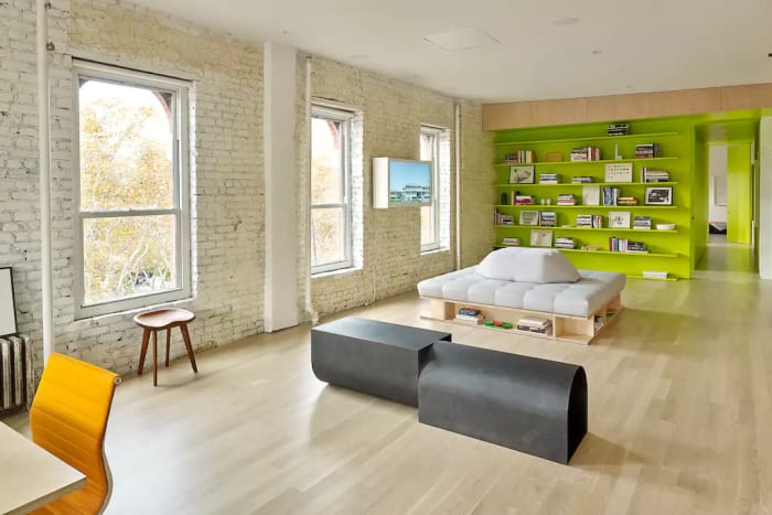 Exposed brick for the victory. Photo: Airbnb