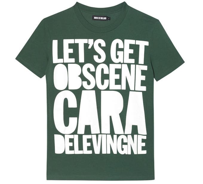 House of Holland 10th anniversary "Cara" shirt, $95, available at House of Holland.
