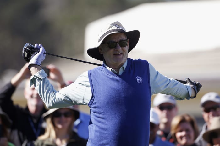 Bill Murray at the AT&T Pebble Beach National Pro-Am in Feb. 2016 in Pebble Beach, Calif. Photo: Todd Warshaw/Getty Images