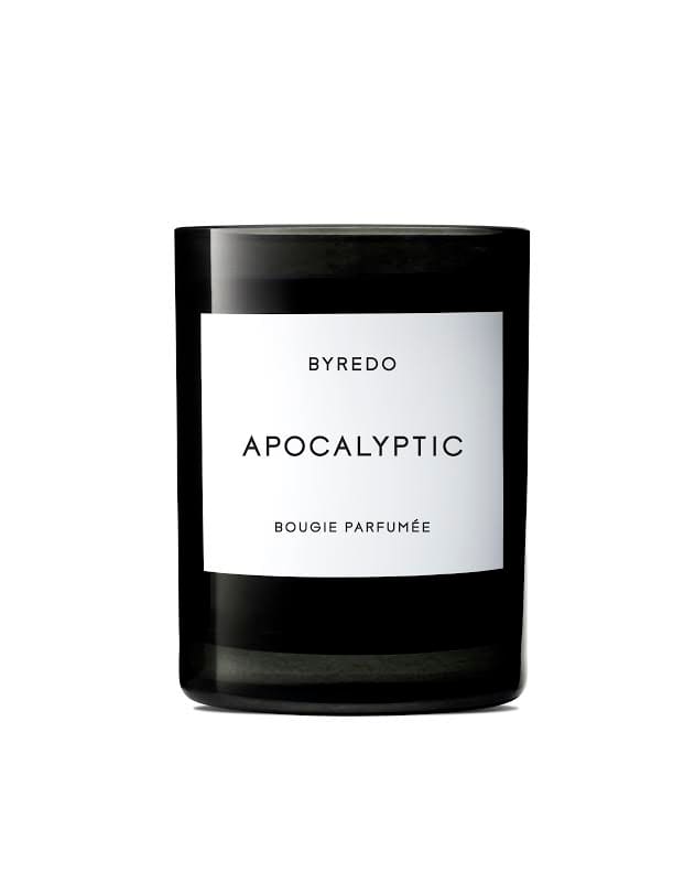 Byredo Apocalyptic candle, $80, available at Barneys New York. Photo: Courtesy of Byredo