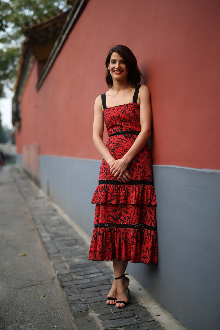Cobie Smulders at the Forbidden City during the promotional tour of "Jack Reacher: Never Go Back." Photo: Emmanuel Wong/Getty Images