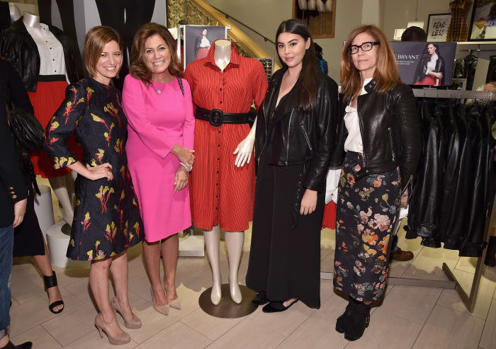 'Glamour' magazine's Editor in Chief Cindi Leive, Publisher Connie Anne Phillips, Fashion Features Editor Lauren Chan and Deputy Fashion Director Sasha Iglehart at the 'Glamour' x Lane Bryant collection launch on Thursday. Photo: Bryan Bedder/Getty Images for 'Glamour'