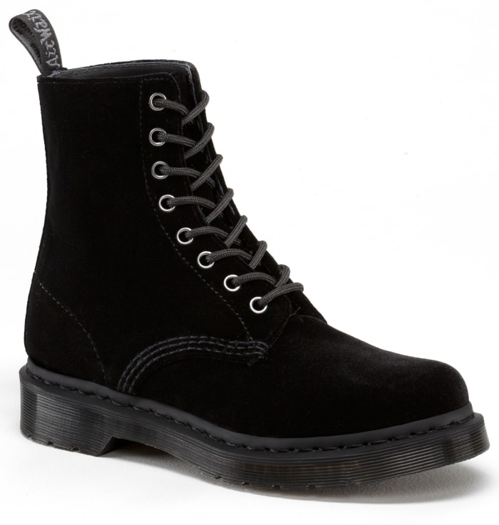 Dr. Martens Page Boot in Black Velvet, $70, available at Dr. Martens