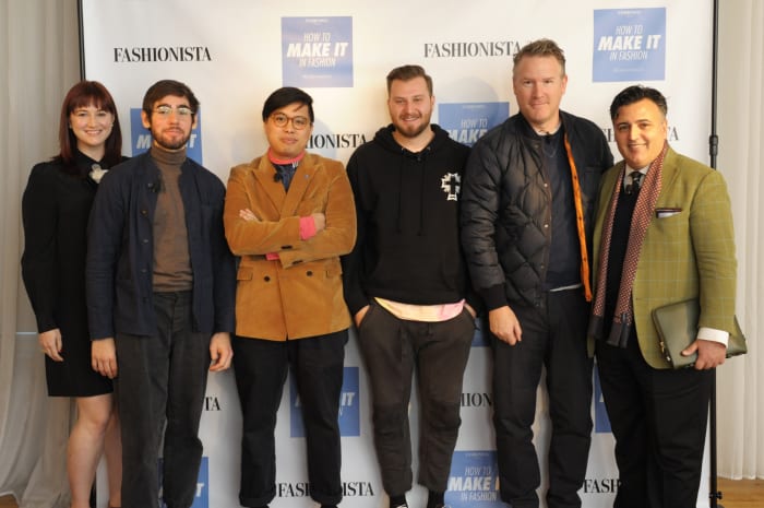 From left: Tyler McCall, Jacob Gallagher, Jian DeLeon, Lawrence Schlossman, Todd Snyder and Tom Kalenderian. Photo: Arnold Soshkin/Fashionista