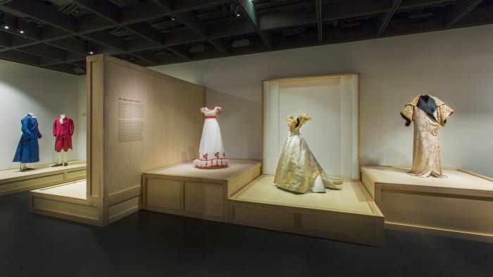 "Masterworks: Unpacking Fashion" Gallery View, Nineteenth Century Photo: © The Metropolitan Museum of Art